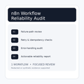 n8n Workflow Reliability Audit — one workflow reliability review